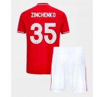 Nottingham Forest Oleksandr Zinchenko #35 Koszulka Podstawowa dzieci 2025-26 Krótki Rękaw (+ krótkie spodenki)
